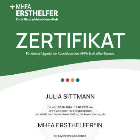 Erste Hilfe für psychische Gesundheit